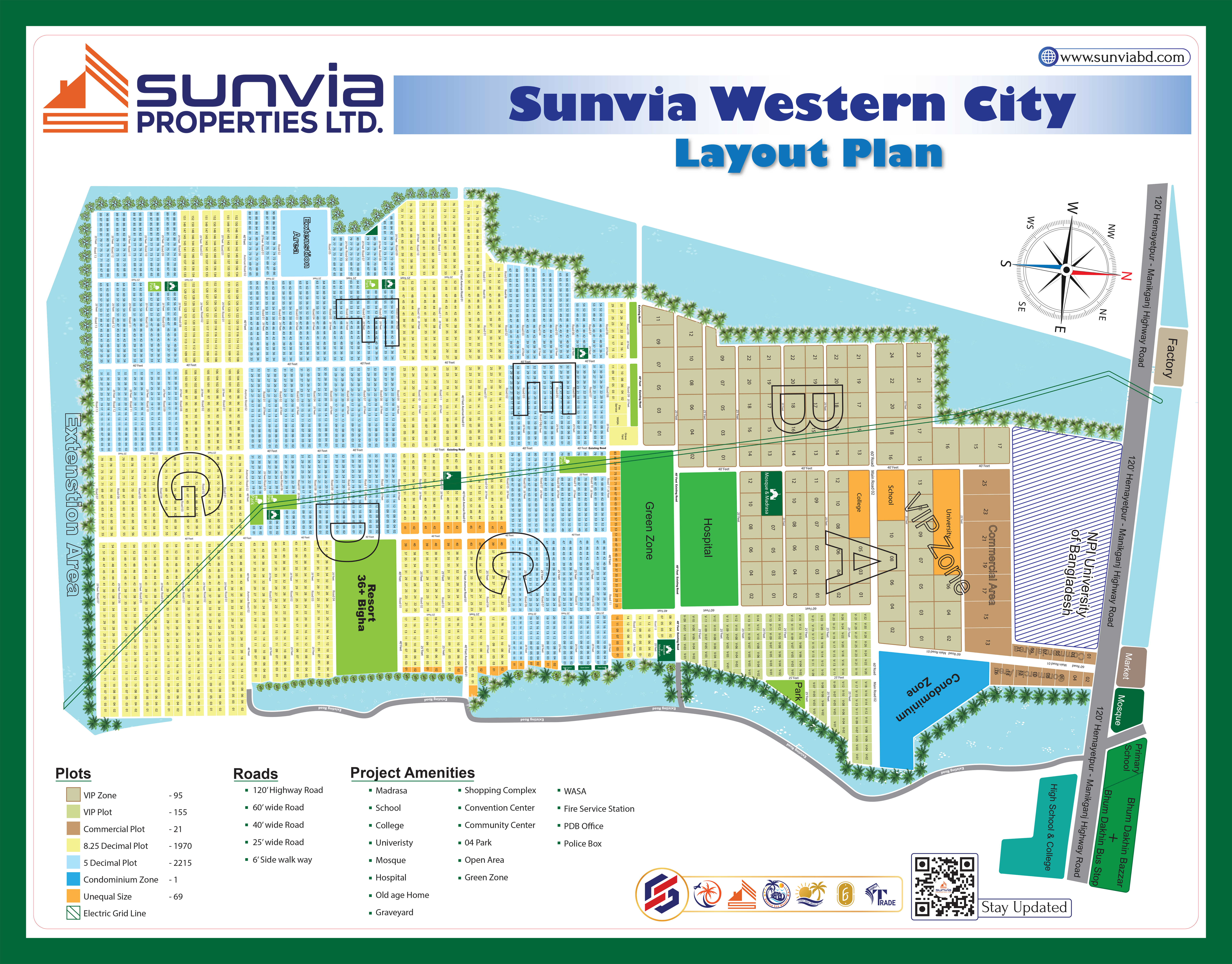 Sunvia Western City Layout Map